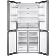 Midea MDRF632FIE46 inox, négyajtós, Hűtő:305L, Fagyasztó:169L, No frost hűtőszekrény