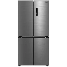 Midea MDRF632FIE46 inox, négyajtós, Hűtő:305L, Fagyasztó:169L, No frost hűtőszekrény