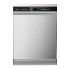Midea MDWEF1433DSS-WA ezüst programok száma: 9, szabadonálló, 14 terítékes mosogatógép