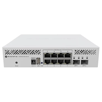 MikroTik CRS310-8G+2S+IN 8x 2.5GbE LAN port, 2x SFP+ port Cloud Router Switch MikroTik CRS310-8G+2S+IN 8x 2.5GbE LAN port, 2x SFP+ port Cloud Router Switch