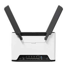 MikroTik Chateau PRO ax 802.11ax 5xGbE LAN port (PoE out port#5) 802.11ax Dual-Band Vezeték nélküli Wi-Fi 6 router