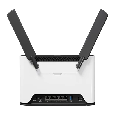 MikroTik Chateau PRO ax 802.11ax 5xGbE LAN port (PoE out port#5) 802.11ax Dual-Band Vezeték nélküli Wi-Fi 6 router