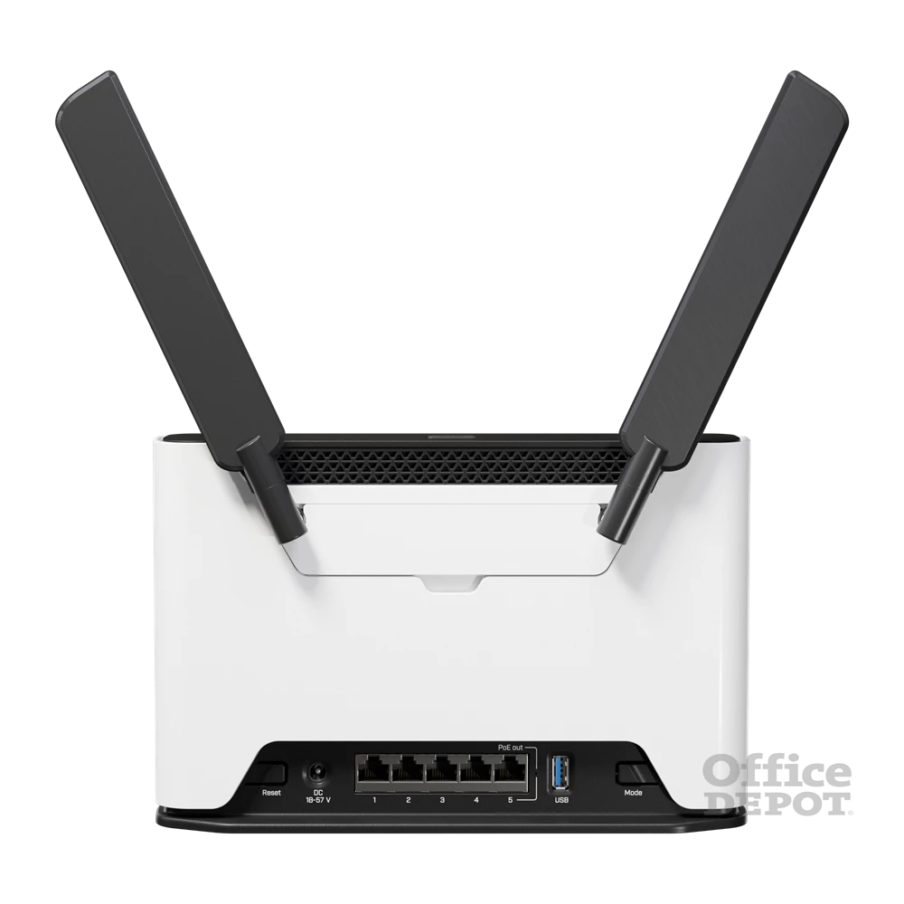 MikroTik Chateau PRO ax 802.11ax 5xGbE LAN port (PoE out port#5) 802.11ax Dual-Band Vezeték nélküli Wi-Fi 6 router