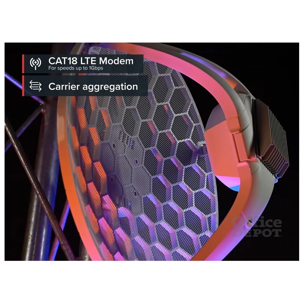 MikroTik LHG LTE18 kit 1xGbE LAN port LTE CAT18 modem 17dBi integrált antenna