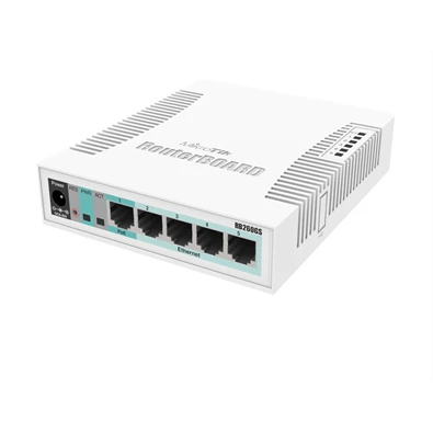 MikroTik RB260GS/CSS106-5G-1S 5port GbE LAN 1port GbE SFP Switch MikroTik RB260GS/CSS106-5G-1S 5port GbE LAN 1port GbE SFP Switch