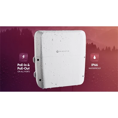 MikroTik RB5009UPr+S+OUT 1x2.5GbE PoE LAN 7xGbE PoE LAN 1xSFP+ port IP66 kültéri Smart router MikroTik RB5009UPr+S+OUT 1x2.5GbE PoE LAN 7xGbE PoE LAN 1xSFP+ port IP66 kültéri Smart router