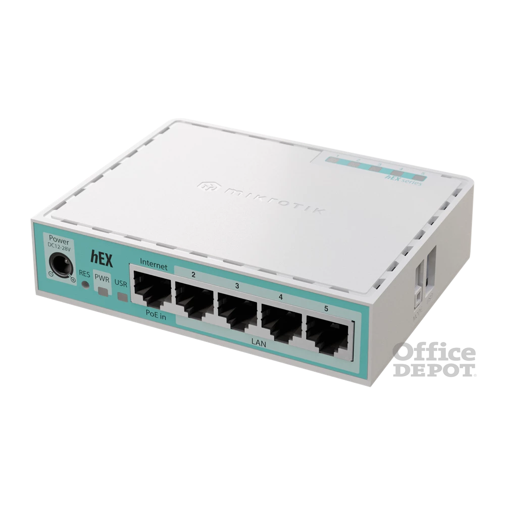 MikroTik hEX (2024 verzió) E50UG L4 512MB 5xGbE LAN port router
