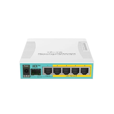 MikroTik hEX PoE RB960PGS L4 128MB 5x GbE PoE port router MikroTik hEX PoE RB960PGS L4 128MB 5x GbE PoE port router