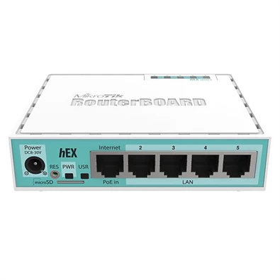 MikroTik hEX RB750Gr3 L4 256MB 5x GbE port router MikroTik hEX RB750Gr3 L4 256MB 5x GbE port router