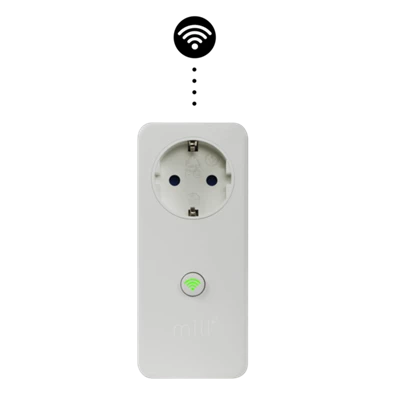 Mill WIFISOCKET3 WiFi beépített termosztáttal rendelkező intelligens konnektor Mill WIFISOCKET3 WiFi beépített termosztáttal rendelkező intelligens konnektor