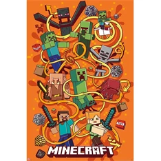 Minecraft "Swirls" 91,5x61 cm poszter Minecraft "Swirls" 91,5x61 cm poszter