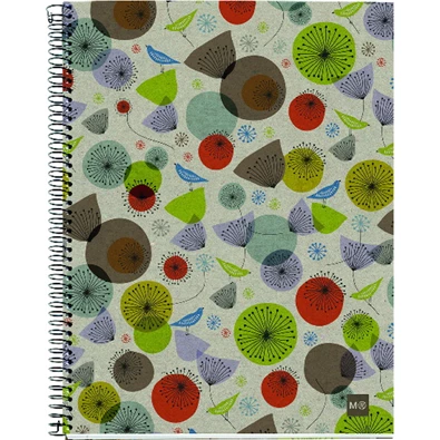 Miquelrius Ecobirds A5 4x30lapos kockás spirálfüzet Miquelrius Ecobirds A5 4x30lapos kockás spirálfüzet