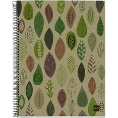 Miquelrius Ecoleaves A5 4x30lapos kockás spirálfüzet Miquelrius Ecoleaves A5 4x30lapos kockás spirálfüzet
