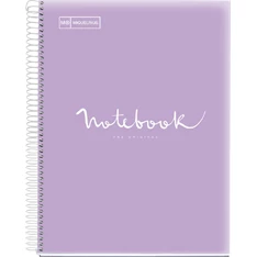 Miquelrius Emotions A4 PP 5x24 lapos levendula kockás spirálfüzet Miquelrius Emotions A4 PP 5x24 lapos levendula kockás spirálfüzet