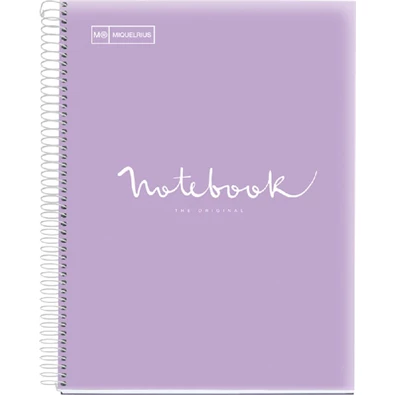 Miquelrius Emotions A4 PP 5x24 lapos levendula kockás spirálfüzet Miquelrius Emotions A4 PP 5x24 lapos levendula kockás spirálfüzet