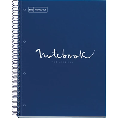 Miquelrius Emotions A4 PP 5x24 lapos navy vonalas spirálfüzet Miquelrius Emotions A4 PP 5x24 lapos navy vonalas spirálfüzet