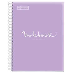 Miquelrius Emotions A5 PP 120 lapos levendula kockás spirálfüzet Miquelrius Emotions A5 PP 120 lapos levendula kockás spirálfüzet