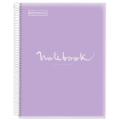 Miquelrius Emotions A5 PP 120 lapos levendula kockás spirálfüzet Miquelrius Emotions A5 PP 120 lapos levendula kockás spirálfüzet