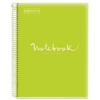 Miquelrius Emotions A5 PP 120 lapos lime vonalas spirálfüzet