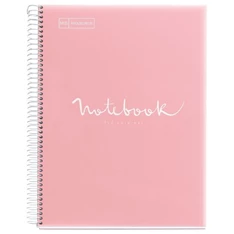 Miquelrius Emotions A5 PP 120 lapos pink vonalas spirálfüzet Miquelrius Emotions A5 PP 120 lapos pink vonalas spirálfüzet