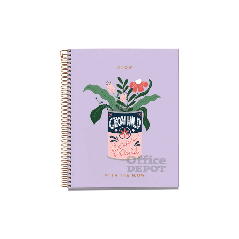 Miquelrius Flower Vase A5 4x30 lap kockás spirálfüzet