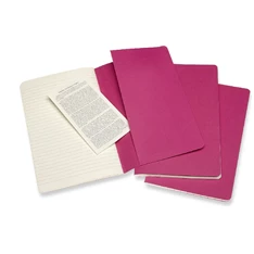 Moleskine Cahier CH016D17 3db/csomag élénk pink "L" vonalas jegyzetfüzet Moleskine Cahier CH016D17 3db/csomag élénk pink "L" vonalas jegyzetfüzet