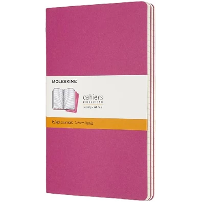 Moleskine Cahier CH016D17 3db/csomag élénk pink "L" vonalas jegyzetfüzet Moleskine Cahier CH016D17 3db/csomag élénk pink "L" vonalas jegyzetfüzet