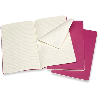 Moleskine Cahier CH016D17 3db/csomag élénk pink "L" vonalas jegyzetfüzet Moleskine Cahier CH016D17 3db/csomag élénk pink "L" vonalas jegyzetfüzet