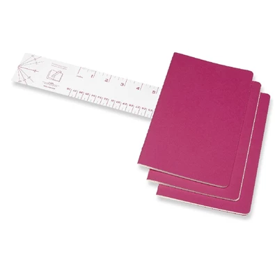 Moleskine Cahier CH016D17 3db/csomag élénk pink "L" vonalas jegyzetfüzet Moleskine Cahier CH016D17 3db/csomag élénk pink "L" vonalas jegyzetfüzet