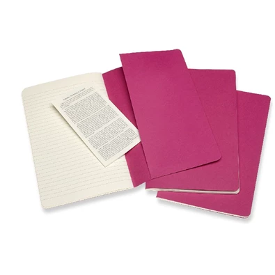 Moleskine Cahier CH016D17 3db/csomag élénk pink "L" vonalas jegyzetfüzet Moleskine Cahier CH016D17 3db/csomag élénk pink "L" vonalas jegyzetfüzet