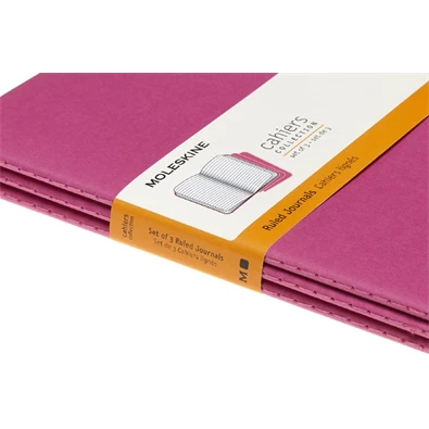 Moleskine Cahier CH016D17 3db/csomag élénk pink "L" vonalas jegyzetfüzet Moleskine Cahier CH016D17 3db/csomag élénk pink "L" vonalas jegyzetfüzet