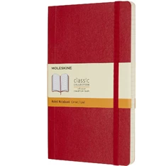 Moleskine Notesz Qp616F2 Puha Skarlát Piros "L" Vonalas Moleskine Notesz Qp616F2 Puha Skarlát Piros "L" Vonalas