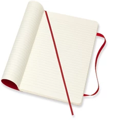Moleskine Notesz Qp616F2 Puha Skarlát Piros "L" Vonalas Moleskine Notesz Qp616F2 Puha Skarlát Piros "L" Vonalas