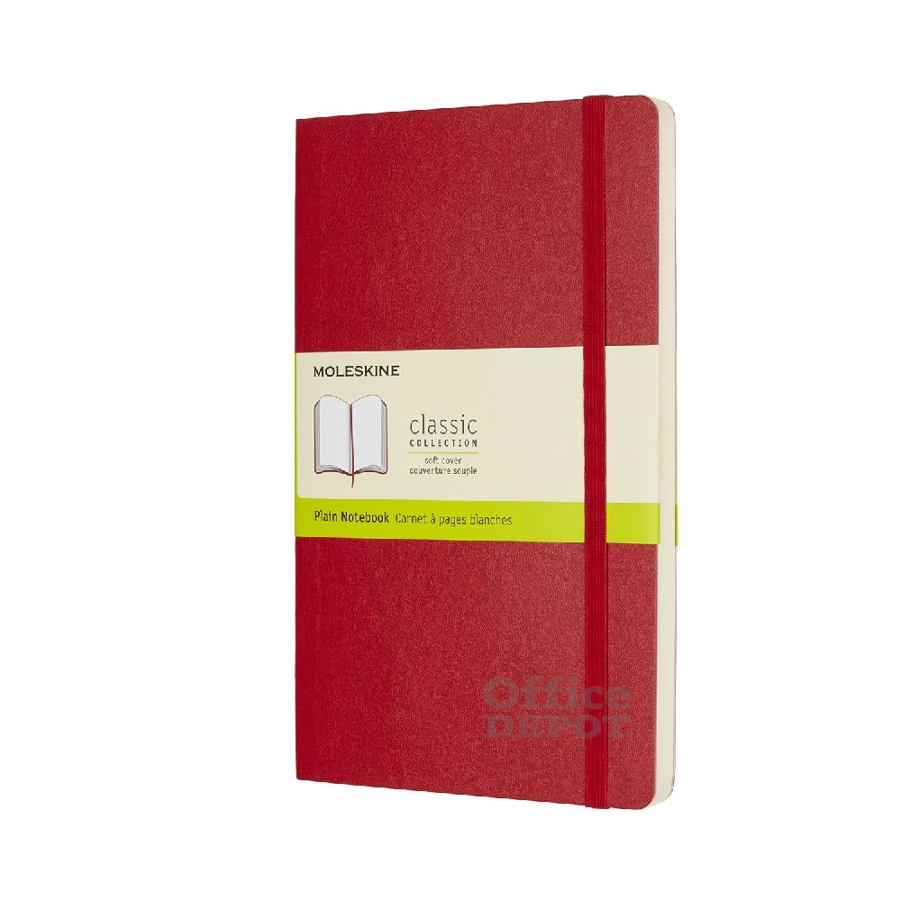Moleskine Notesz Qp618F2 Puha Skarlát Piros "L" Sima