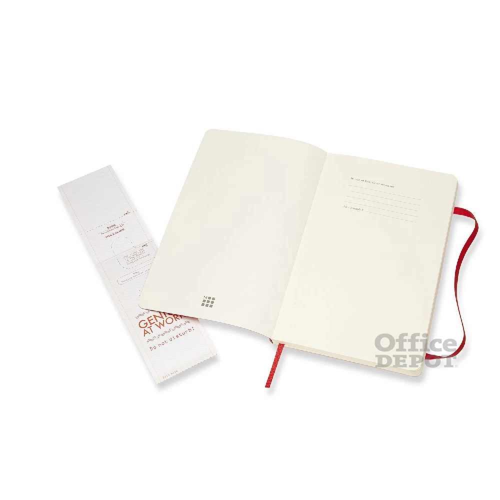 Moleskine Notesz Qp618F2 Puha Skarlát Piros "L" Sima