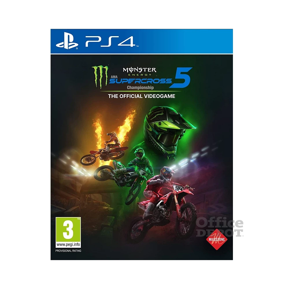 Monster Energy Supercross 5 PS4 játékszoftver