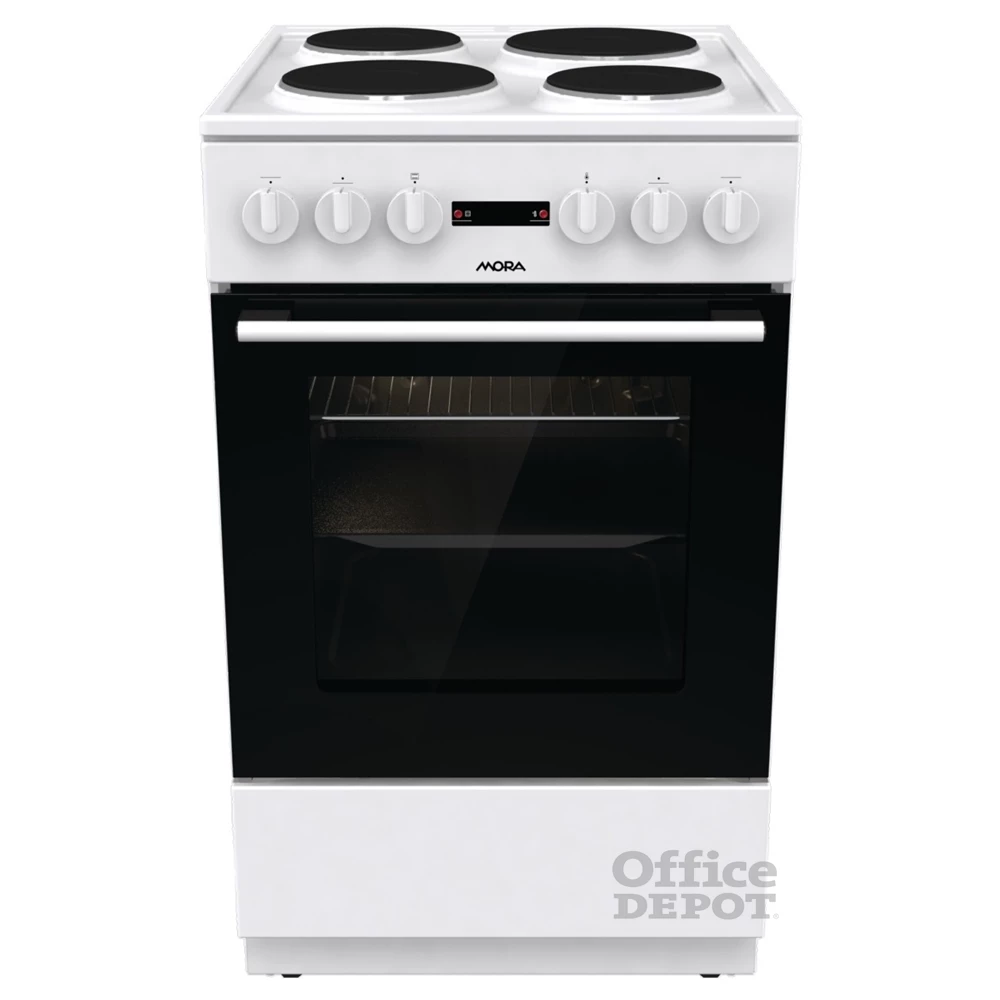 Mora E3241AW fehér, szabadonálló, elektromos, főzőzóna: 4, sütő:68L, grill, tűzhely