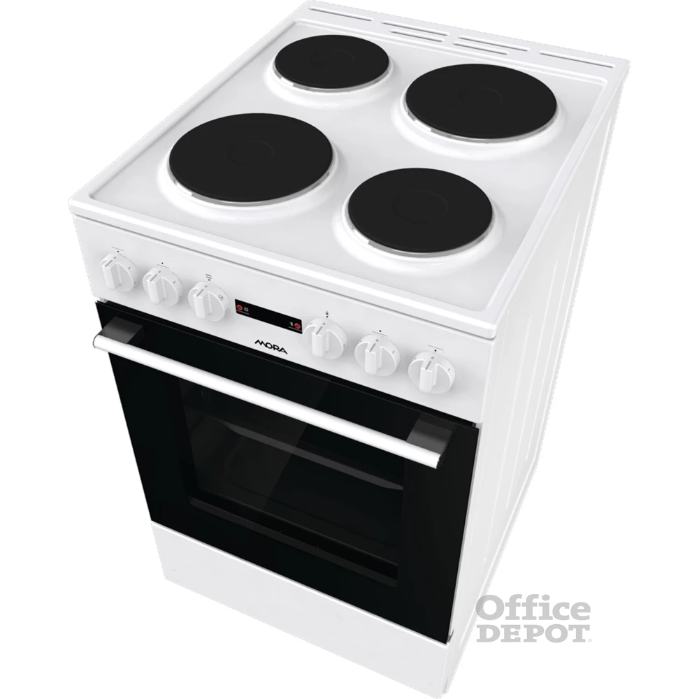 Mora E3241AW fehér, szabadonálló, elektromos, főzőzóna: 4, sütő:68L, grill, tűzhely