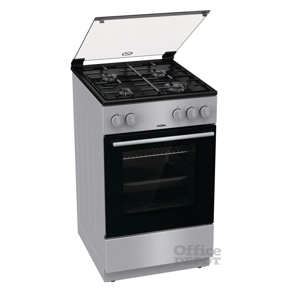 Mora P2252AS inox, szabadonálló, gáz, főzőzóna: 4, sütő:70L, tűzhely