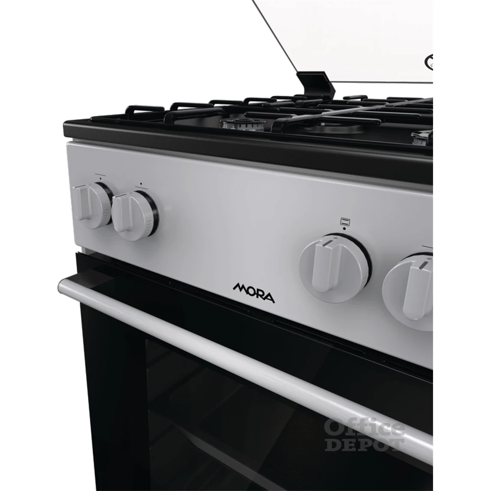 Mora P2252AS inox, szabadonálló, gáz, főzőzóna: 4, sütő:70L, tűzhely