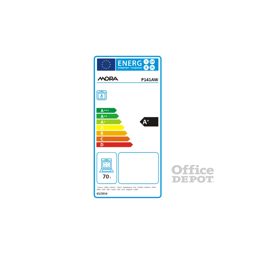Mora P 141 AW fehér, szabadonálló, gáz, főzőzóna: 3, sütő:70L, tűzhely
