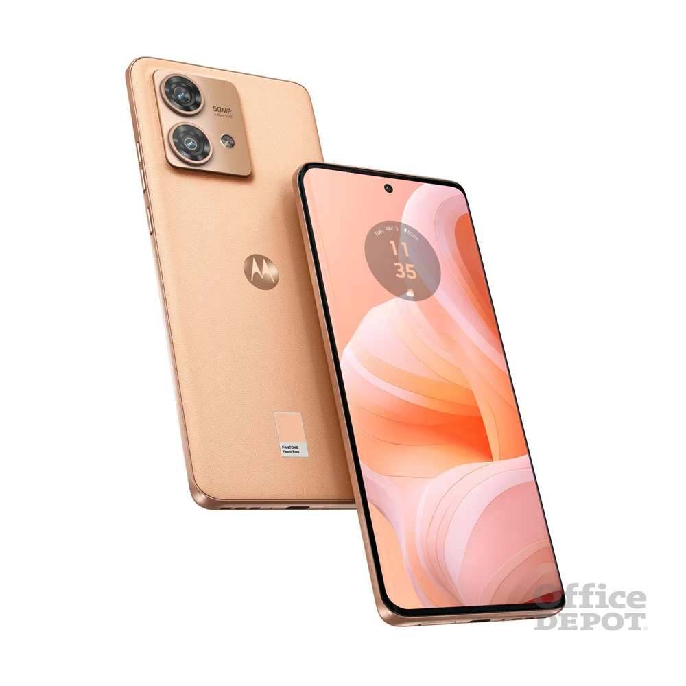 Motorola Edge 40 Neo 12/256GB DualSIM kártyafüggetlen okostelefon - Peach Fuzz (Android) (Újracsomagolt)