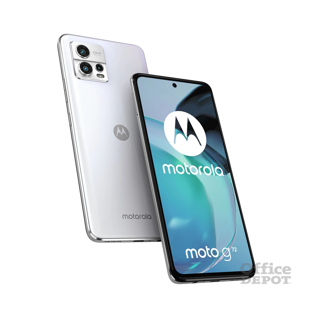 Motorola Moto G72 8/128GB DualSIM kártyafüggetlen okostelefon - fehér (Android)