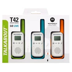 Motorola Talkabout T42 Triple Pack walkie talkie (3db) Motorola Talkabout T42 Triple Pack walkie talkie (3db)