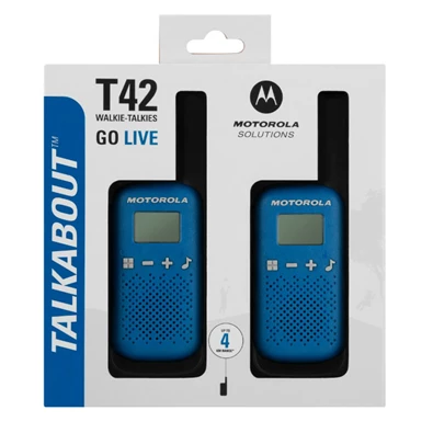Motorola Talkabout T42 kék walkie talkie (2db) Motorola Talkabout T42 kék walkie talkie (2db)