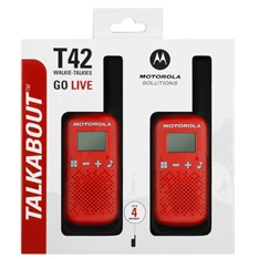Motorola Talkabout T42 piros walkie talkie (2db) Motorola Talkabout T42 piros walkie talkie (2db)