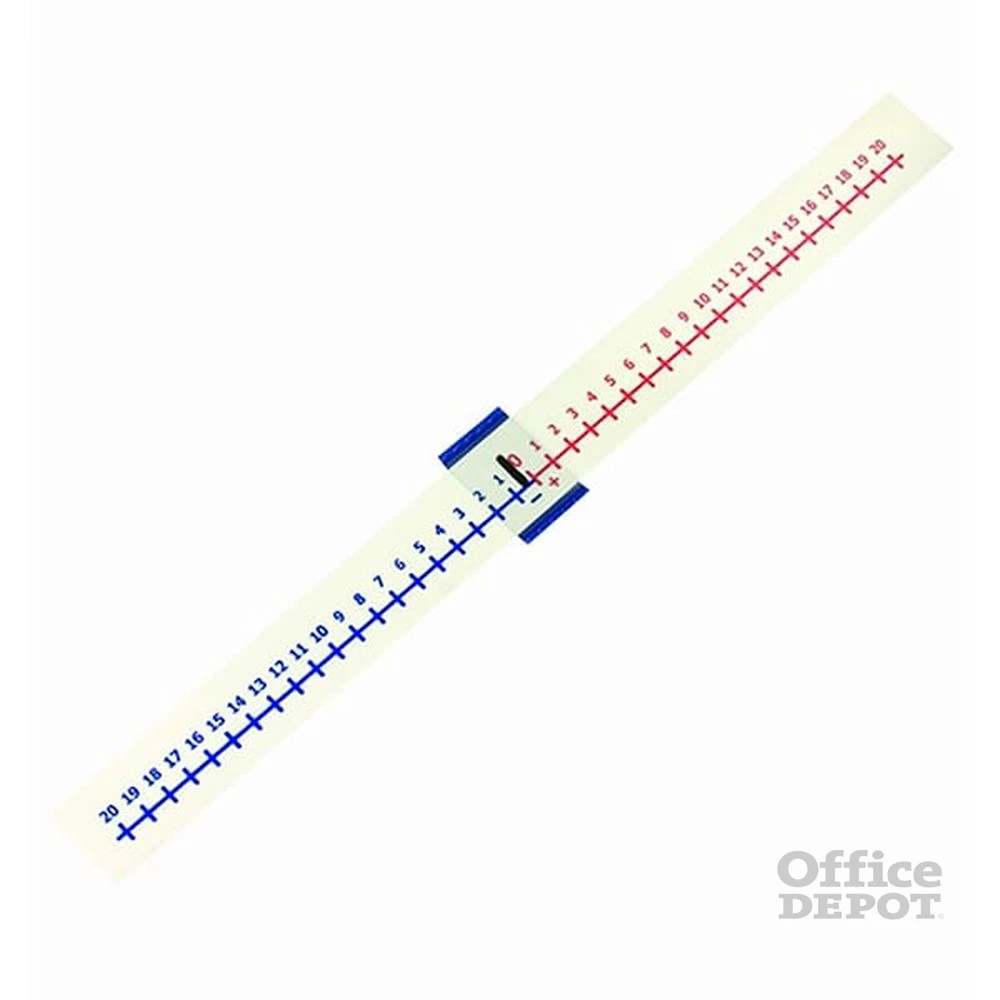 Műanyag számegyenes