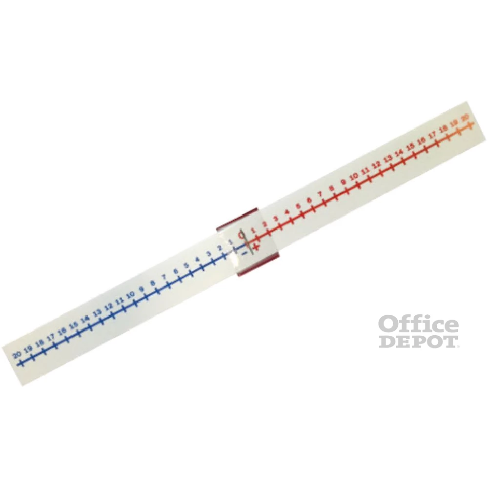 Műanyag számegyenes