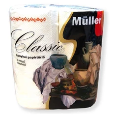 Müller Classic bcell 50 lap/tekerecs 2 tekercs/csomag háztartási papírtörlő Müller Classic bcell 50 lap/tekerecs 2 tekercs/csomag háztartási papírtörlő