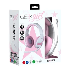 Mythics "Geek Girl Crystal" PlayStation 4 vezetékes gamer headset Mythics "Geek Girl Crystal" PlayStation 4 vezetékes gamer headset